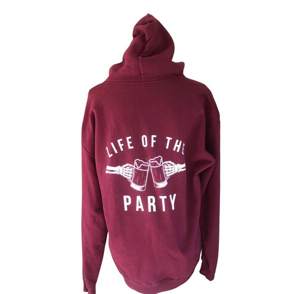 Artist Union “Life of the Party” Skeleton Graphic Hoodie Size L - Picture 1 of 4
